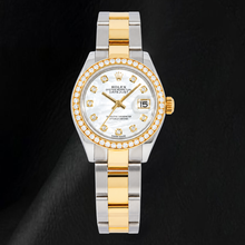 Rolex Datejust 279383RBR 28mm White Mother Of Pearl Diamond Dial Two Tone Watch