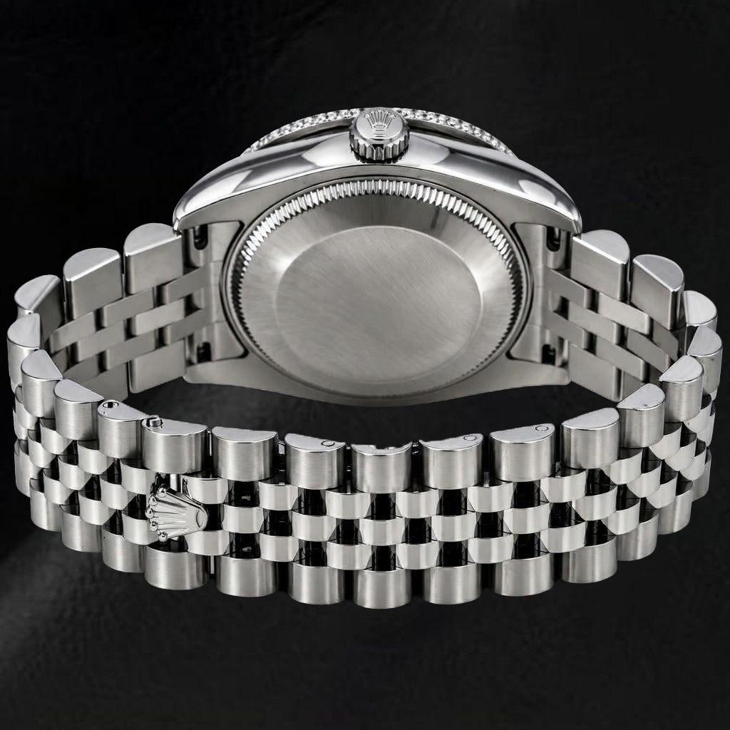 Rolex Datejust 31mm 178240 White Mother of Pearl Diamond Dial Diamond Bezel Watch