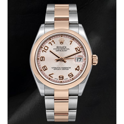 Rolex Datejust 31mm 178241 Pink Arabic Dial Two Tone Watch