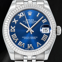 Rolex Datejust 31mm 178274 Blue Roman Dial Stainless Steel Watch