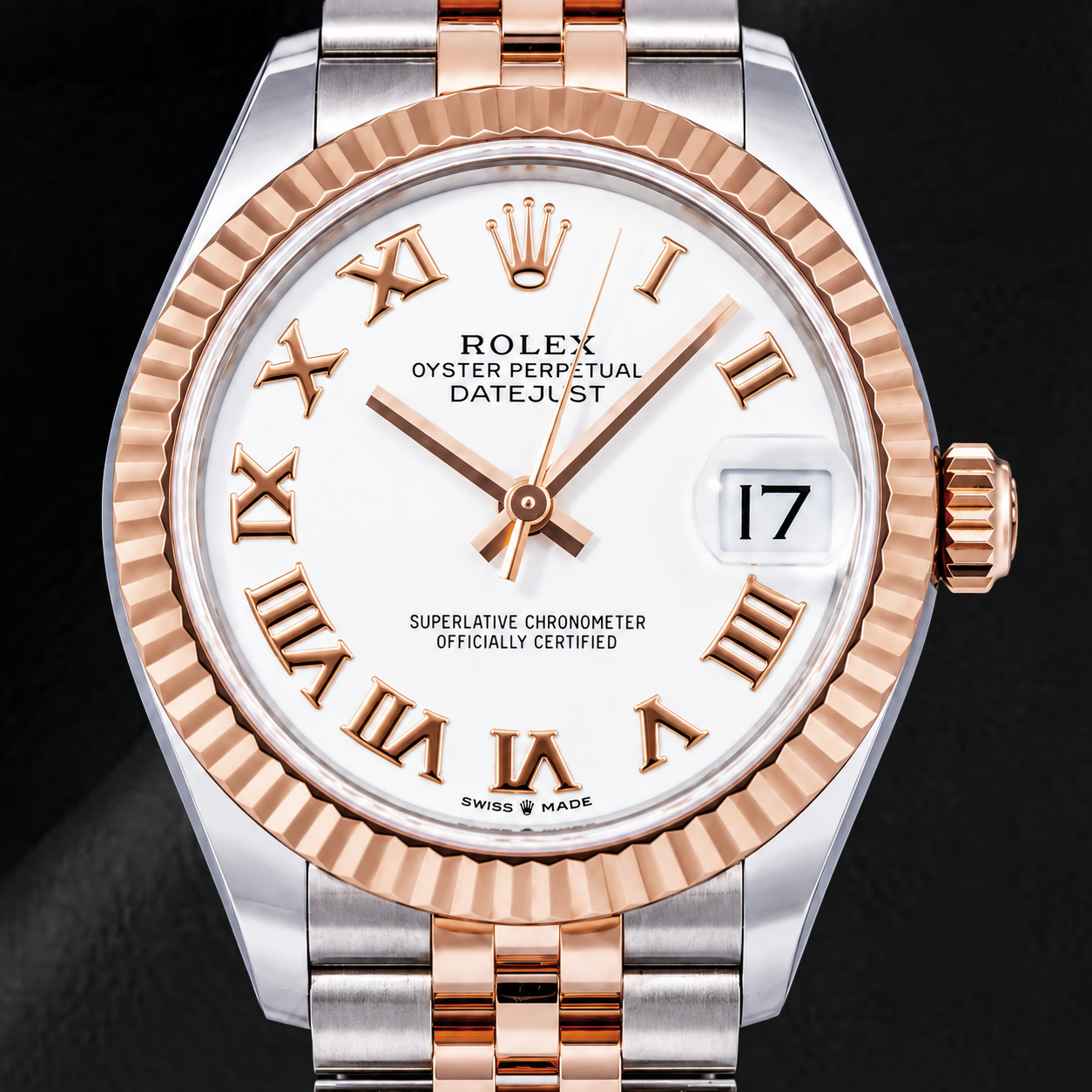Rolex Datejust 31MM 278271 White Roman Dial Two Tone Watch