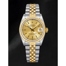 Rolex Datejust 68273 31mm Champagne Stick Dial Two Tone Watch