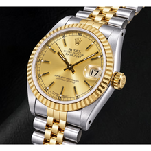 Rolex Datejust 68273 31mm Champagne Stick Dial Two Tone Watch
