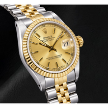 Rolex Datejust 68273 31mm Champagne Stick Dial Two Tone Watch