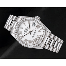 Rolex Datejust 68279 31mm White Roman Diamond Dial White Gold Watch