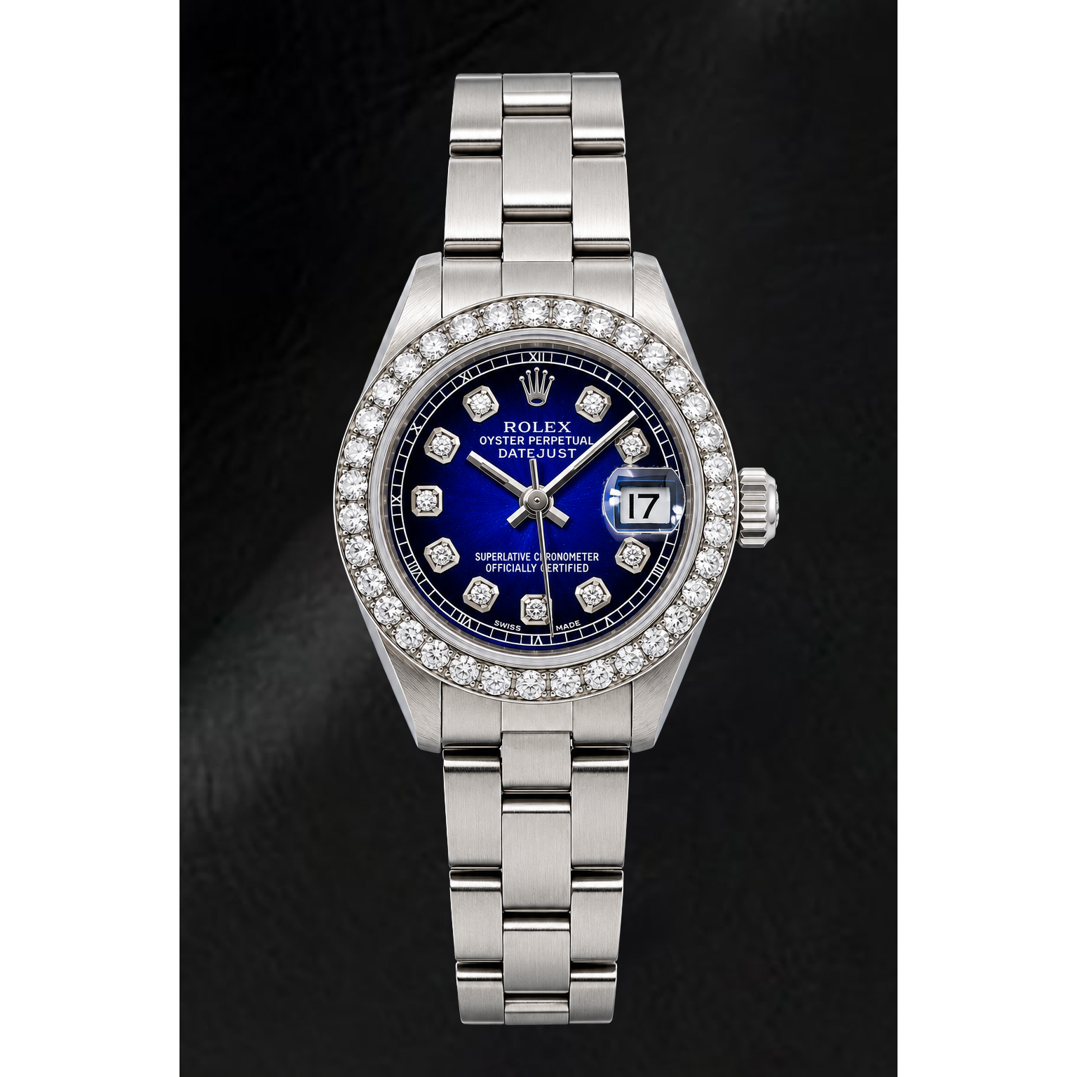 Rolex Datejust 6916 26mm Blue Diamond Dial Stainless Steel Watch