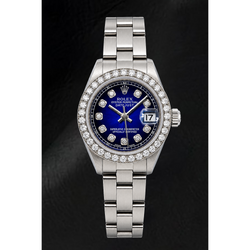 Rolex Datejust 6916 26mm Blue Diamond Dial Stainless Steel Watch