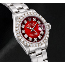 Rolex Datejust 6916 26mm Red Diamond Dial Stainless Steel Watch