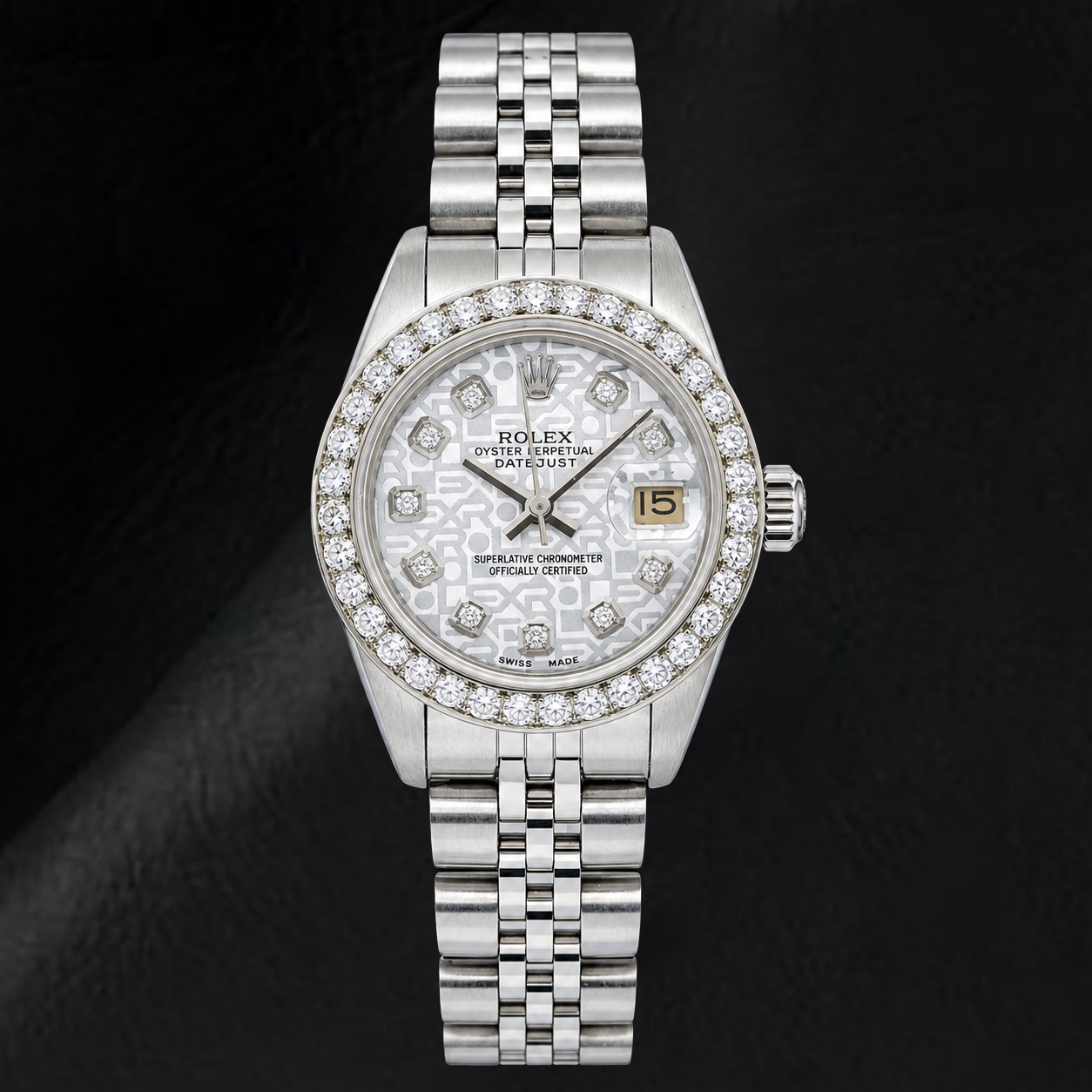 Rolex Datejust 6916 26mm Silver Jubilee Diamond Dial Stainless Steel Watch