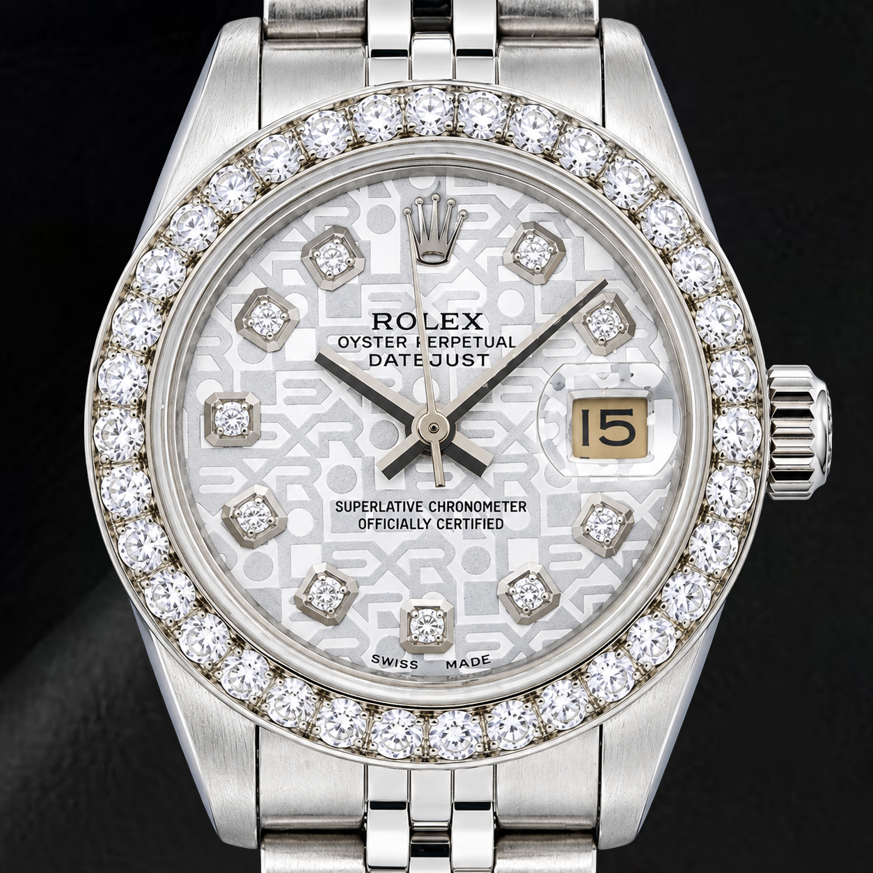 Rolex Datejust 6916 26mm Silver Jubilee Diamond Dial Stainless Steel Watch