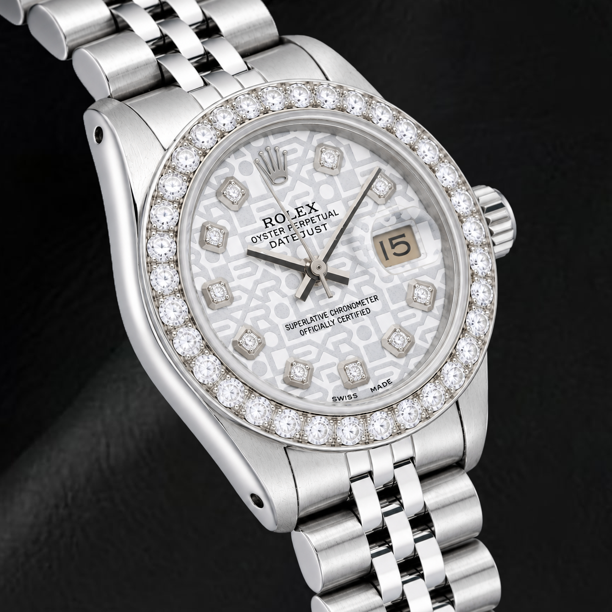 Rolex Datejust 6916 26mm Silver Jubilee Diamond Dial Stainless Steel Watch