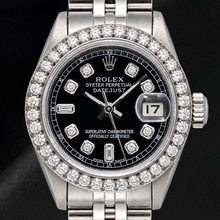 Rolex Datejust 6917 26mm Black Diamond Dial Stainless Steel Watch