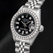 Rolex Datejust 6917 26mm Black Diamond Dial Stainless Steel Watch