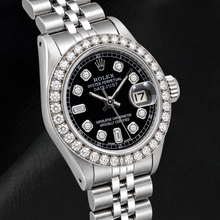 Rolex Datejust 6917 26mm Black Diamond Dial Stainless Steel Watch