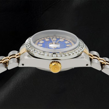 Rolex Datejust 6917 26mm Blue String Diamond Dial Two Tone Jubilee Bracelet Watch