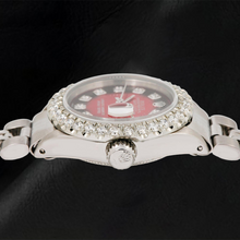 Rolex Datejust 6917 26mm Red Diamond Dial Stainless Steel Jubilee Bracelet Watch