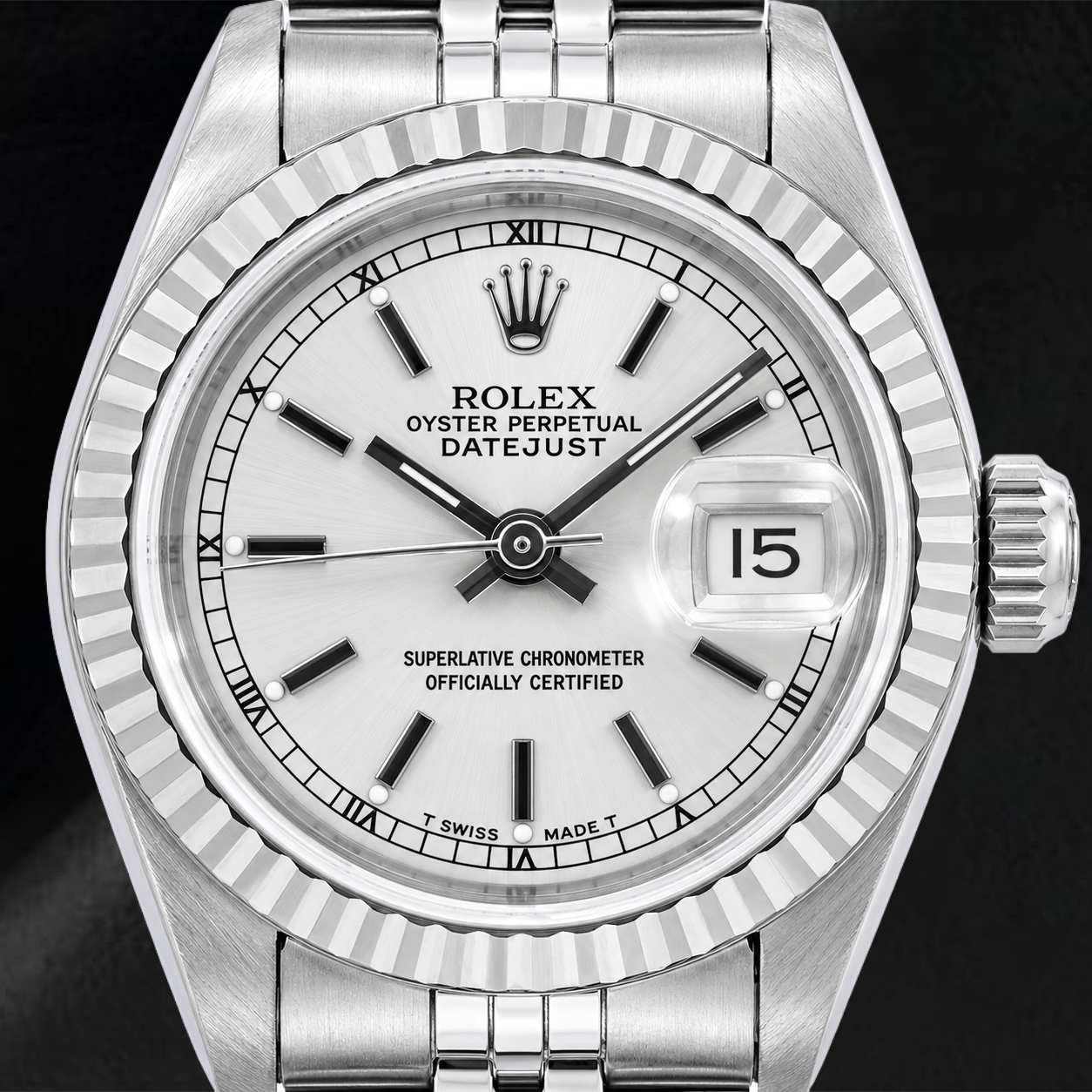 Rolex Datejust 6917 26mm Silver Stick Dial Stainless Steel Jubilee Bracelet Watch