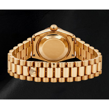 Rolex Datejust 6917 26mm White Mother of Pearl String Diamond Dial Yellow Gold Watch
