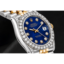 Rolex Datejust 69173 26mm Blue Diamond Dial Two Tone Jubilee Bracelet Watch