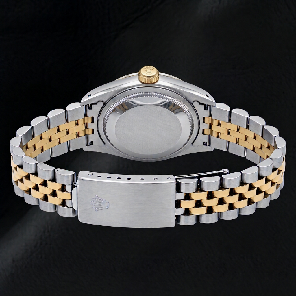 Rolex Datejust 69173 26mm Blue Diamond Dial Two Tone Jubilee Bracelet Watch