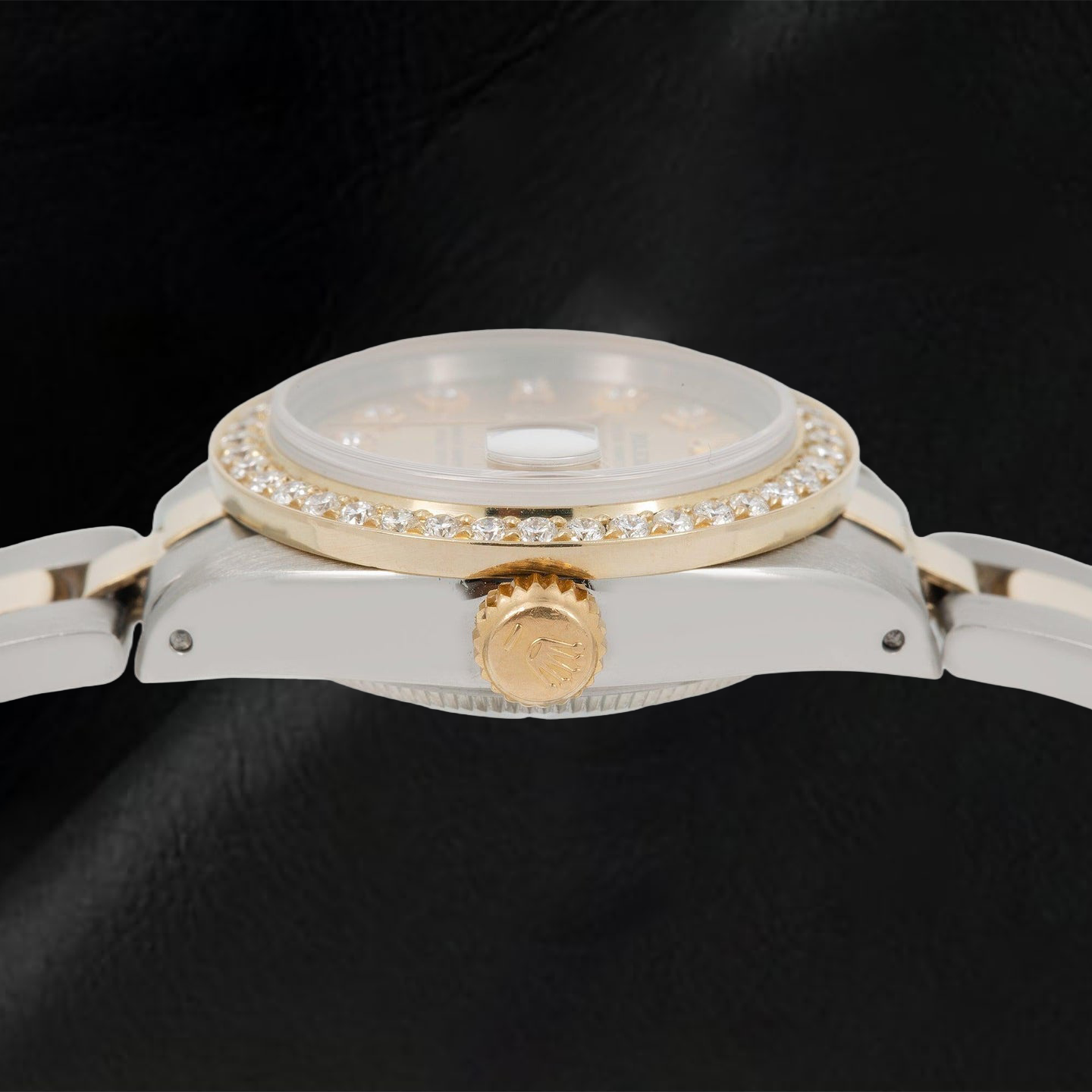 Rolex Datejust 69173 26mm Champagne Diamond Dial Two Tone Oyster Bracelet Watch