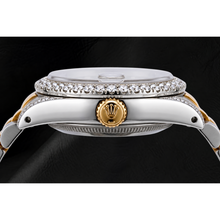 Rolex Datejust 69173 26mm Gray Diamond Dial Two Tone Jubilee Bracelet Watch