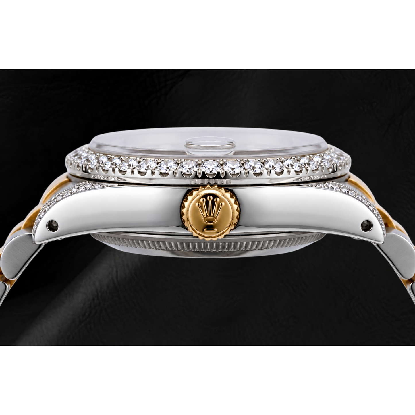 Rolex Datejust 69173 26mm Gray Diamond Dial Two Tone Jubilee Bracelet Watch