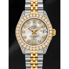 Rolex Datejust 69173 26mm Silver Diamond Dial Two Tone Jubilee Bracelet Watch