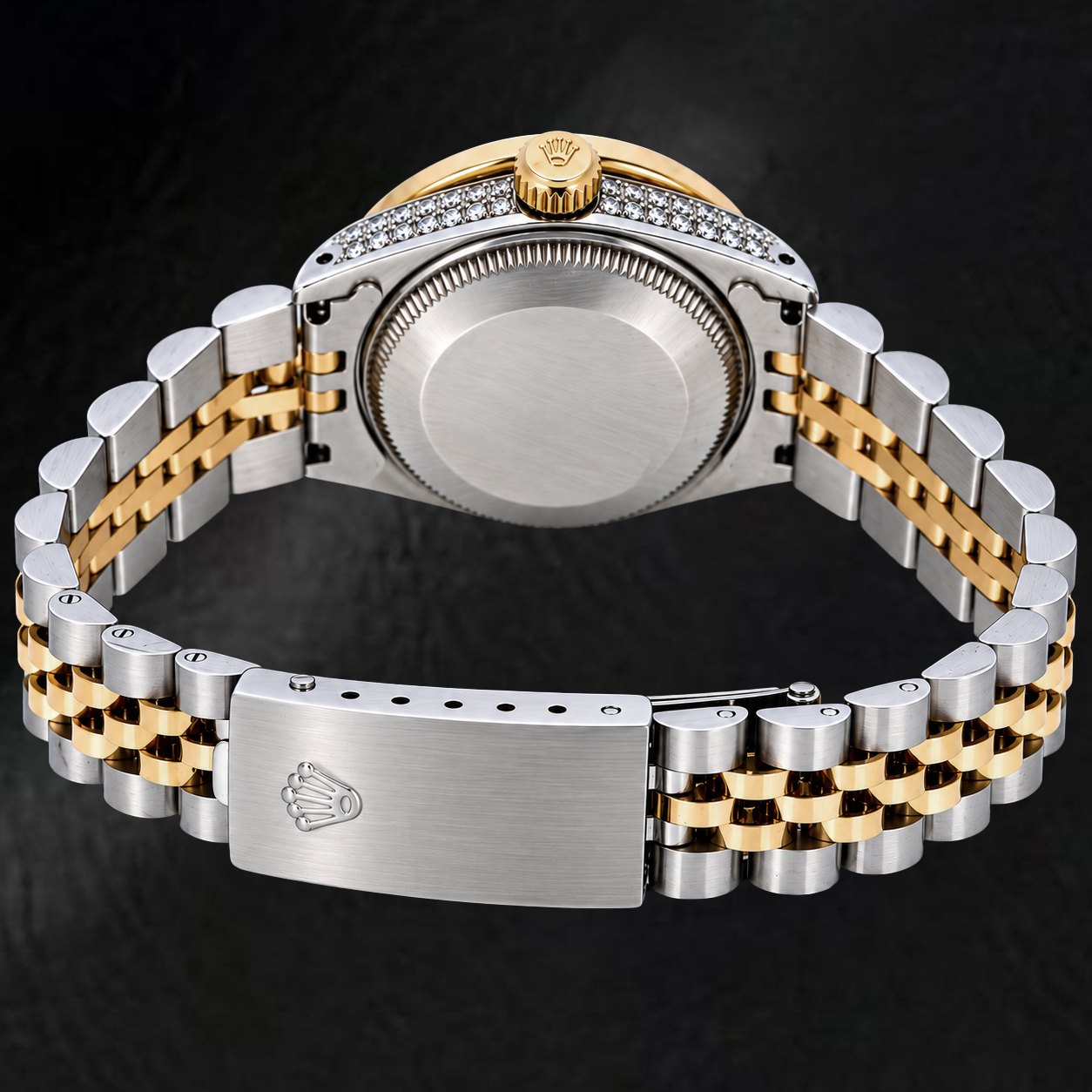 Rolex Datejust 69173 26mm Silver Diamond Dial Two Tone Jubilee Bracelet Watch