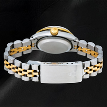 Rolex Datejust 69173 26mm White Mother of Pearl String Diamond Dial Two Tone Jubilee Bracelet Watch