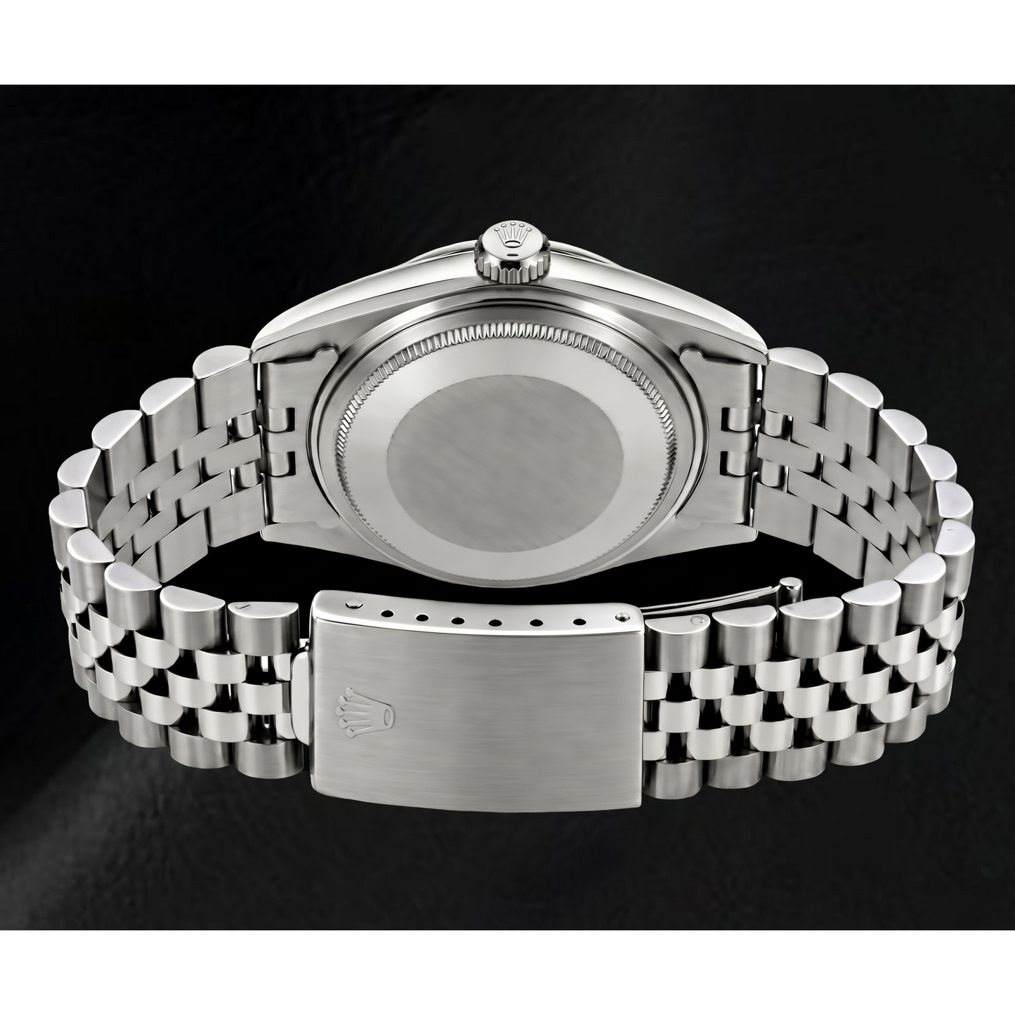 Rolex Datejust 69174 26mm Black Mother of Pearl Diamond Dial Stainless Steel Watch