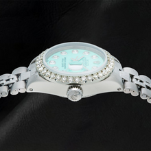 Rolex Datejust 69174 26mm Turquoise Diamond Dial Stainless Steel Jubilee Bracelet Watch