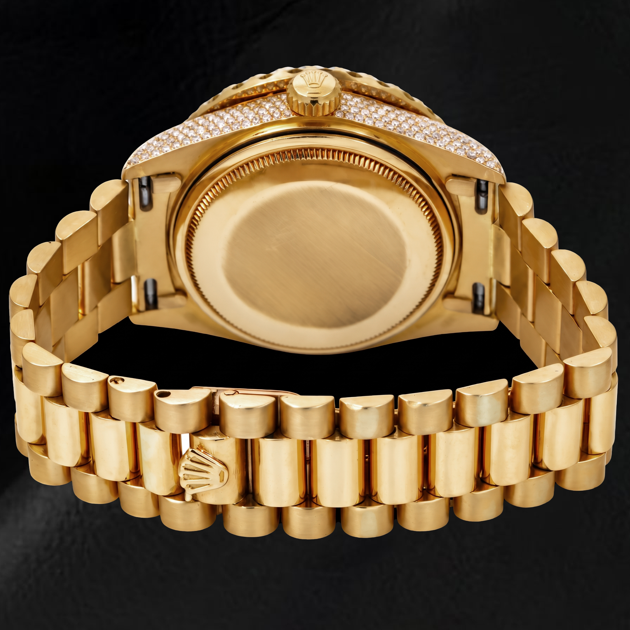 Rolex Day-Date 18038 36mm Green Roman Diamond Dial Yellow Gold Watch