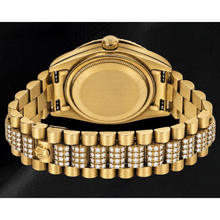 Rolex Day-Date 18078 36mm Champagne Stick Dial Yellow Gold Watch