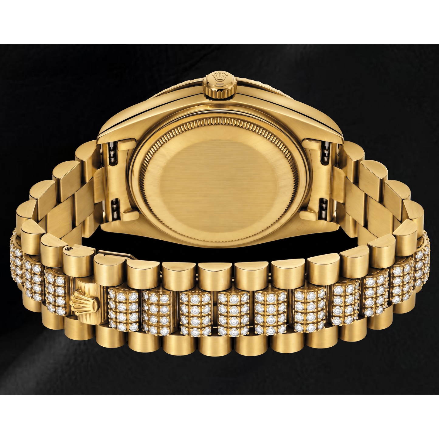 Rolex Day-Date 18078 36mm Champagne Stick Dial Yellow Gold Watch
