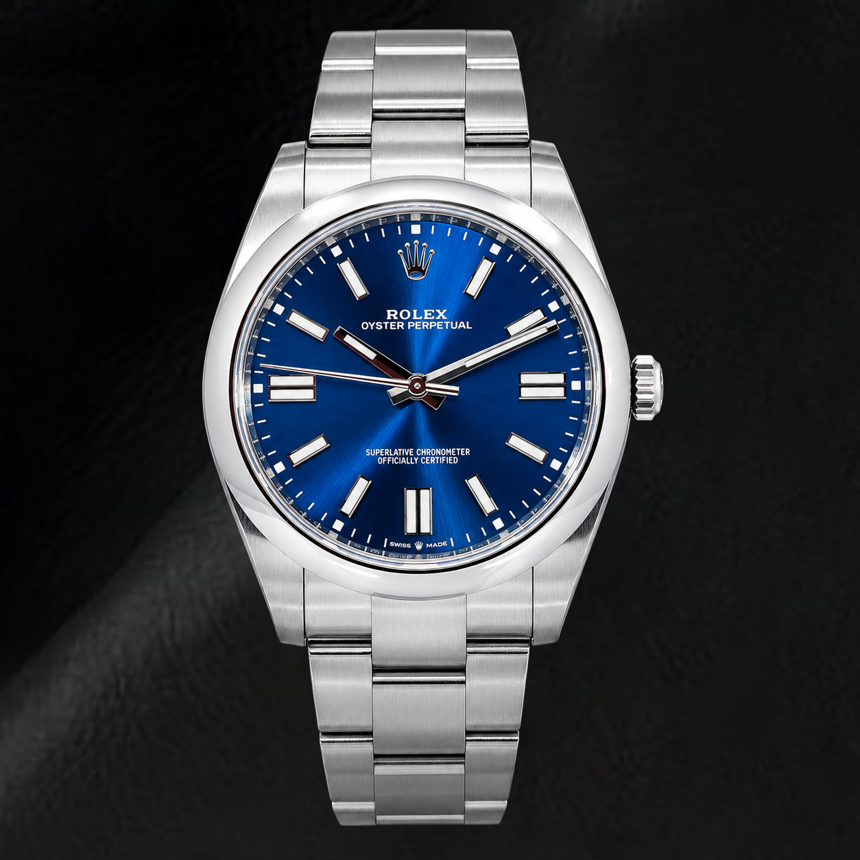 Rolex Oyster Perpetual 124300 41mm Blue Luminous Dial Stainless Steel Watch