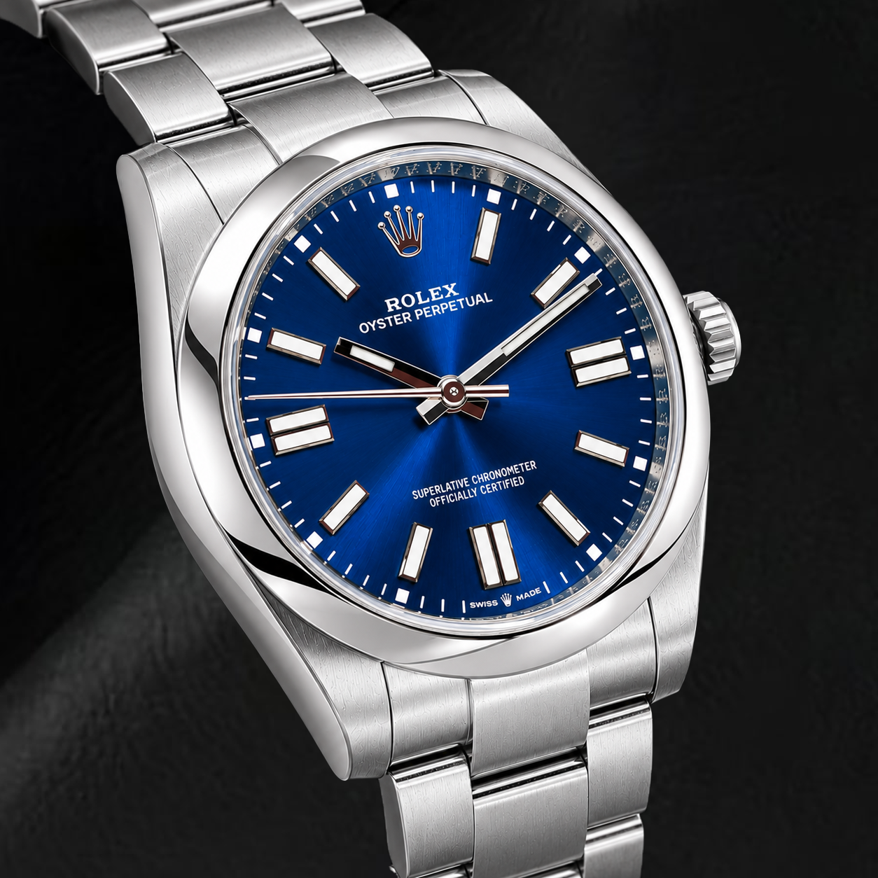 Rolex Oyster Perpetual 124300 41mm Blue Luminous Dial Stainless Steel Watch