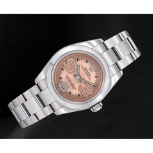 Rolex Oyster Perpetual 176200 26mm Salmon Arabic Dial Stainless Steel Watch