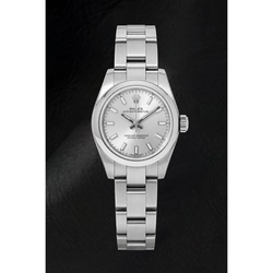 Rolex Oyster Perpetual 176200 26mm Silver Luminous Dial Stainless Steel Watch