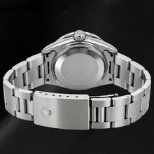 Rolex Oyster Perpetual 26mm 76030 Black Arabic Dial Diamond Bezel Watch