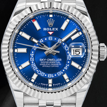 Rolex Sky-Dweller 336934 42mm Blue Luminous Stick Dial Stainless Steel Watch