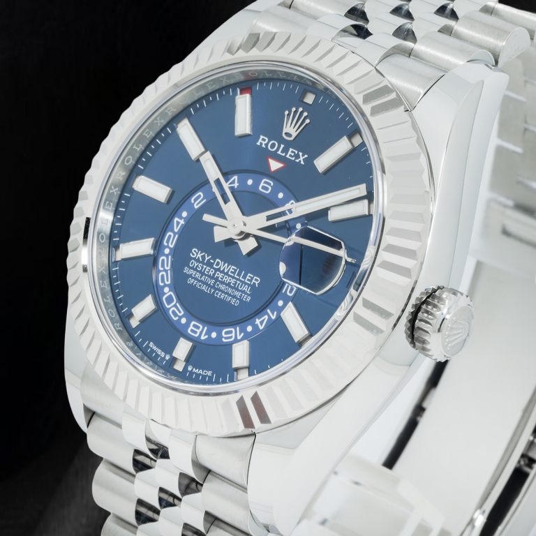 Rolex Sky-Dweller 336934 42mm Blue Luminous Stick Dial Stainless Steel Watch
