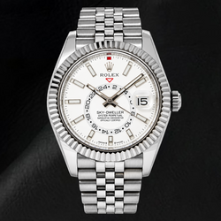 Rolex Sky-Dweller 336934 42mm White Luminous Dial Stainless Steel Watch