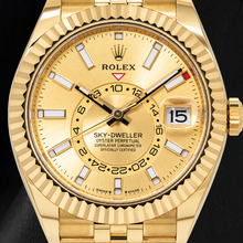 Rolex Sky Dweller 336938 42mm Champagne Dial Yellow Gold Watch