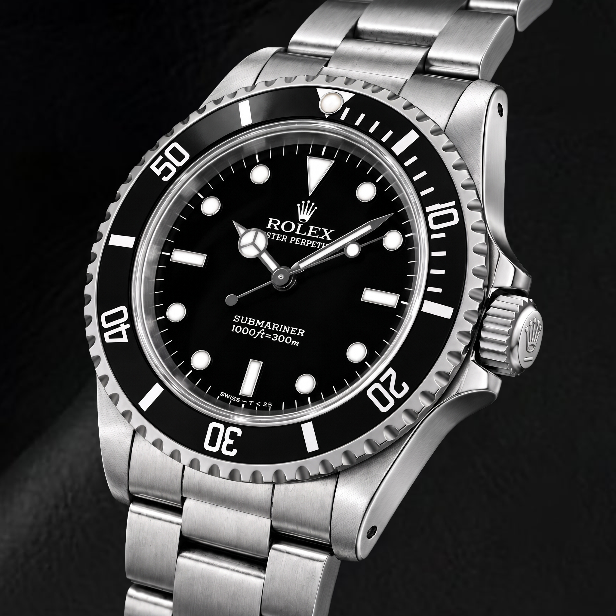 Rolex Submariner 14060 40mm Black Luminous Dial Stainless Steel Watch