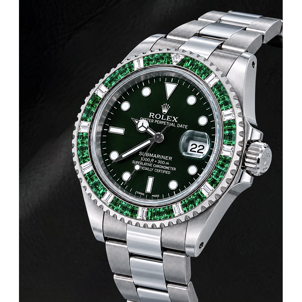 Rolex Submariner Date 40mm 16800 Green Dial Stainless Steel Watch
