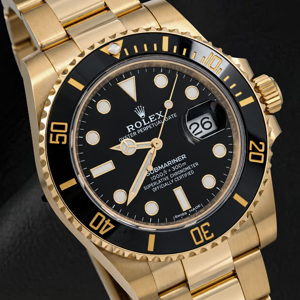 Rolex Submariner Date 40mm116618LN Black Dial Black Ceramic Bezel Watch