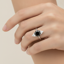 Black Friday Engagement Ring Sales 3.6 Carat Genuine Round Diamond Trilliant Three Stone 14K White Gold