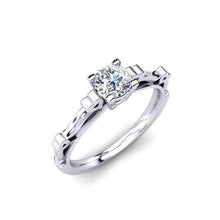 Natural Diamond Ring 1.60ct - White Gold 14K