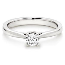 Round Solitaire 1.10 Carat Natural Earth Mined Diamond Engagement Ring White Gold 14K